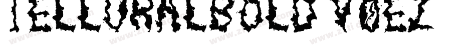 TelluralBold-V0ez字体转换