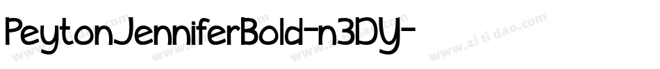 PeytonJenniferBold-n3DY字体转换