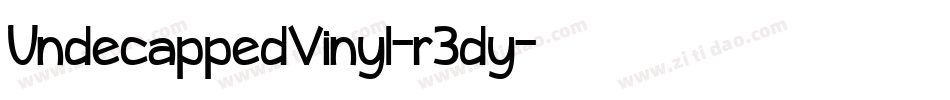 UndecappedVinyl-r3dy字体转换
