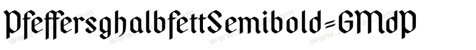 PfeffersghalbfettSemibold-GMdP字体转换