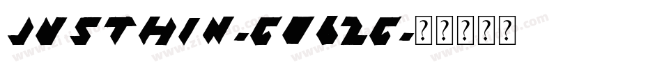 Justhin-GO6ZG字体转换