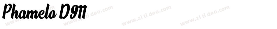 Phamelo-D911字体转换