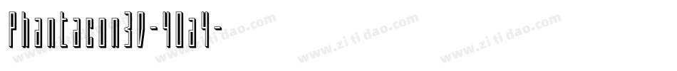 Phantacon3D-40a4字体转换
