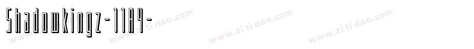 Shadowkingz-11A4字体转换