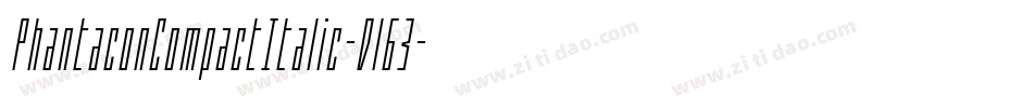 PhantaconCompactItalic-Dl63字体转换 PhantaconCompactItalic-Dl63字体转换