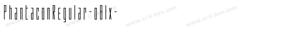 PhantaconRegular-o8lx字体转换