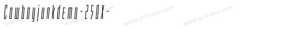 Cowboyjunkdemo-25OX字体转换 Cowboyjunkdemo-25OX字体转换