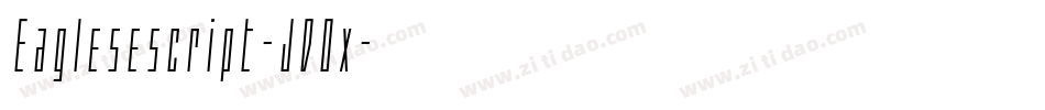 Eaglesescript-JDOx字体转换