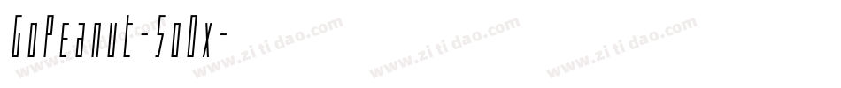 GoPeanut-5oOx字体转换