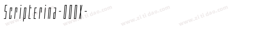 Scripterina-00OX字体转换