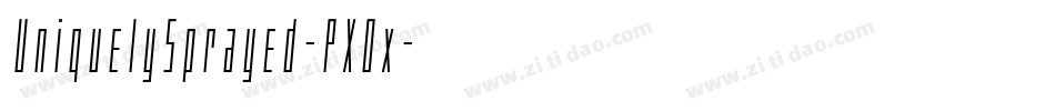 UniquelySprayed-PXOx字体转换 UniquelySprayed-PXOx字体转换