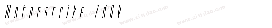 Motorstrike-7d0V字体转换