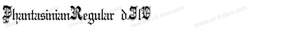 PhantasinianRegular-dJlV字体转换