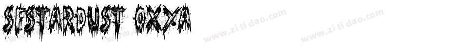 SfStarDust-oXyA字体转换 SfStarDust-oXyA字体转换