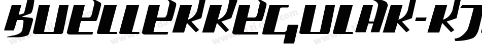 BuellerRegular-rJKL字体转换