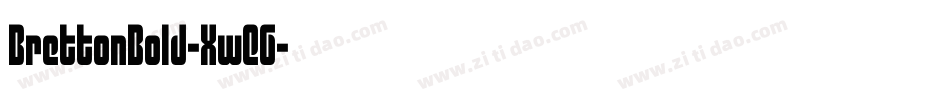 BrettonBold-XwEG字体转换