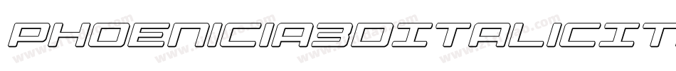 Phoenicia3DItalicItalic-Ewrj字体转换
