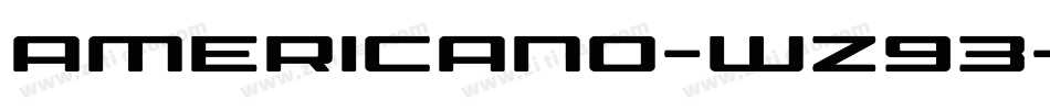 Americano-wZ93字体转换
