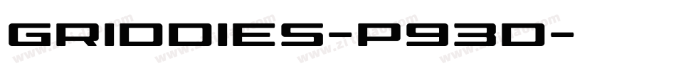 Griddies-p93d字体转换