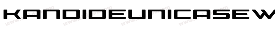 KandideUnicaseWide-e3p字体转换