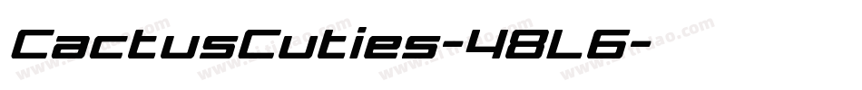 CactusCuties-48L6字体转换