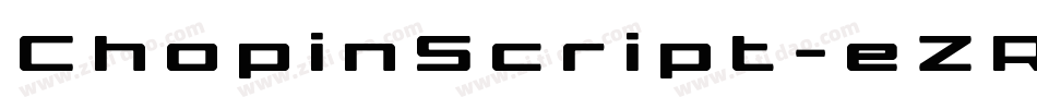 ChopinScript-eZRn字体转换