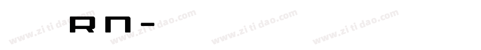 南构倩黑RN字体转换