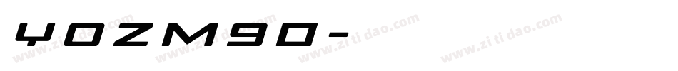 YOzM90字体转换