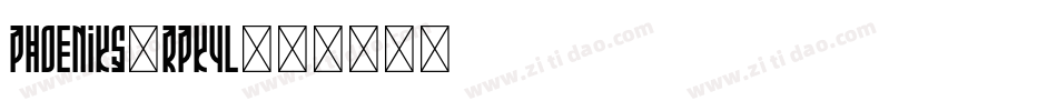 Phoeniks-RpK4l字体转换