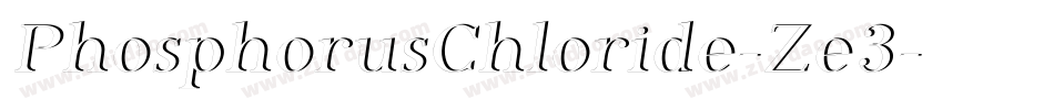PhosphorusChloride-Ze3字体转换