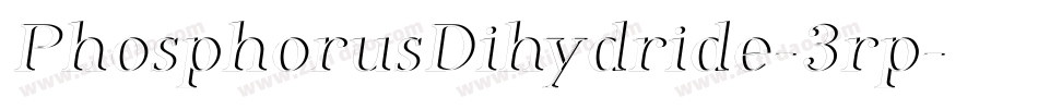 PhosphorusDihydride-3rp字体转换
