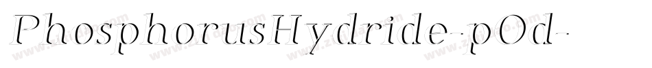 PhosphorusHydride-pOd字体转换