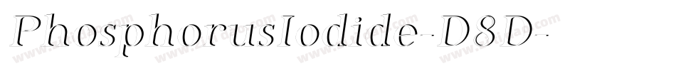 PhosphorusIodide-D8D字体转换