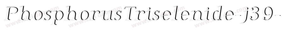 PhosphorusTriselenide-j39字体转换