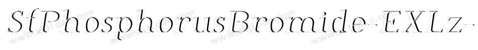 SfPhosphorusBromide-EXLz字体转换