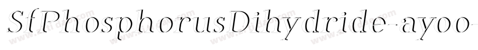 SfPhosphorusDihydride-ayoo字体转换