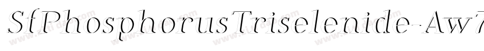SfPhosphorusTriselenide-Aw72字体转换