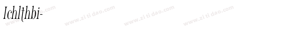 Ichlthbi字体转换