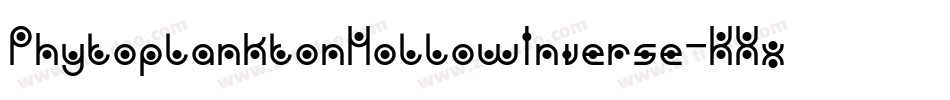 PhytoplanktonHollowInverse-KXxe字体转换 PhytoplanktonHollowInverse-KXxe字体转换