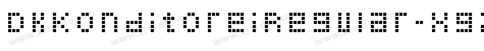 DkKonditoreiRegular-X9Za字体转换