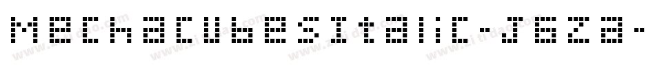 MechacubesItalic-J6Za字体转换