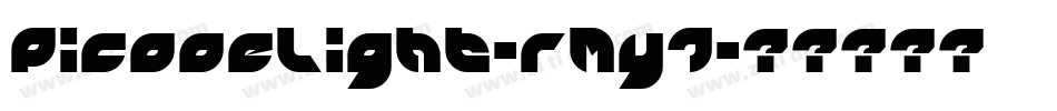PicaaeLight-rMy7字体转换
