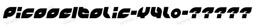 PicaaeItalic-Y4lo字体转换