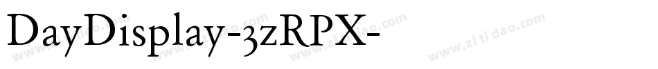 DayDisplay-3zRPX字体转换