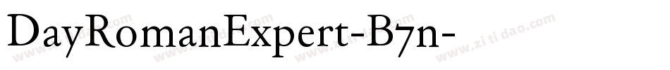 DayRomanExpert-B7n字体转换