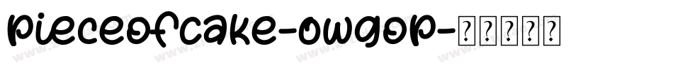 PieceOfCake-0WgOP字体转换