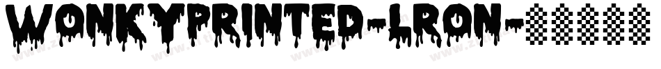 WonkyPrinted-Lron字体转换