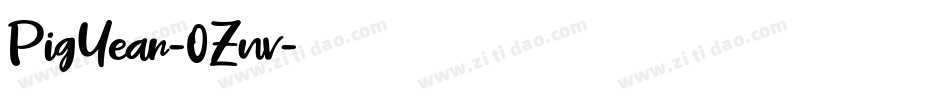 PigYear-0Znv字体转换