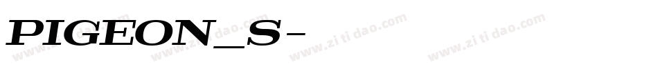 PIGEON_S字体转换