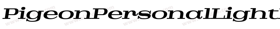 PigeonPersonalLightItalic-oGrz字体转换